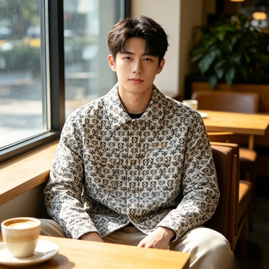Louis Vuitton/Louis Vuitton all-over embroidered old flower lapel jacket